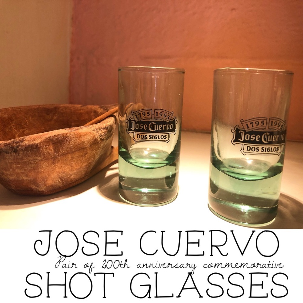 Pair of 200th Anniversary Jose Cuervo Shot Glasses